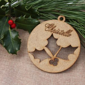 sujet en décoration de sapin bois mdf à personnaliser
