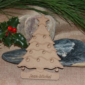 marque-places sapin de Noel à personnaliser