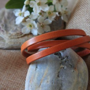 bracelet en cuir 3 tours
