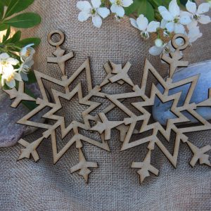 flocon de neige en bois mdf