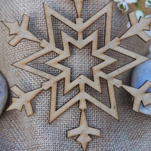 Flocon de neige en bois mdf
