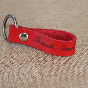 Porte-clés en cuir à personnaliser