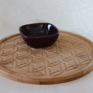 Plateau bambou fleur de vie